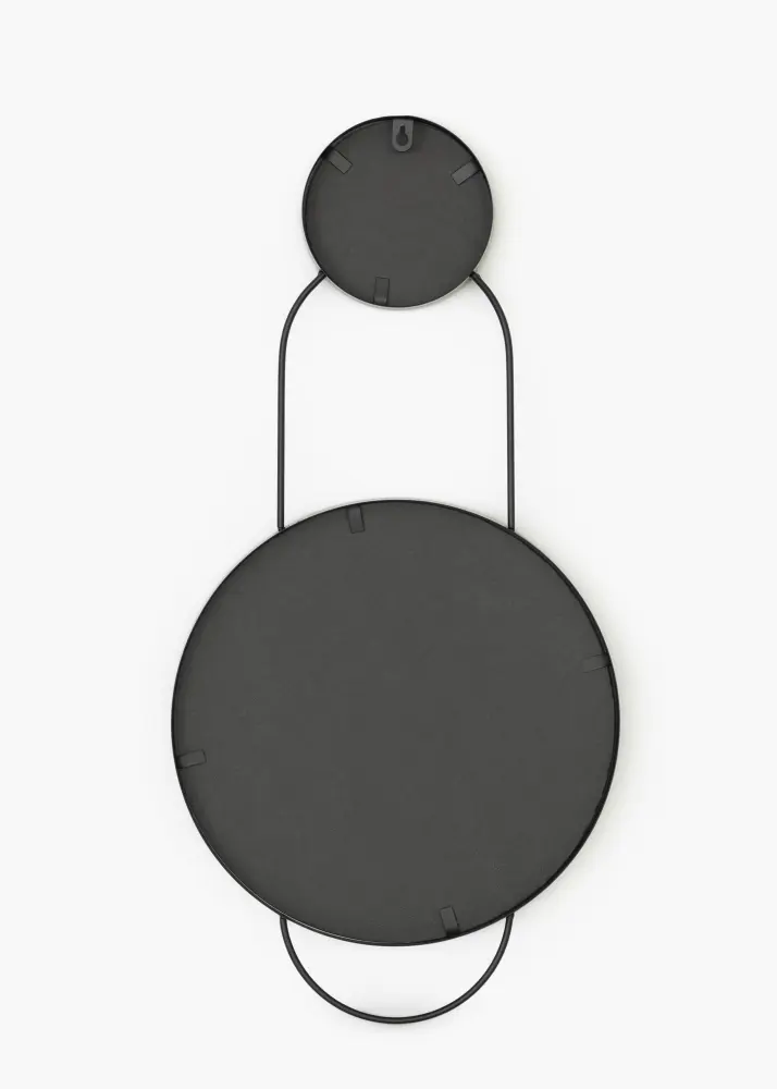 KAILA Spogulis Combination - Melns 35x71 cm