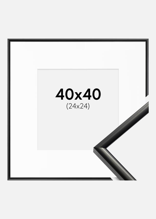 Rāmis New Lifestyle Melns 40x40 cm - Paspartū Balts 25x25 cm
