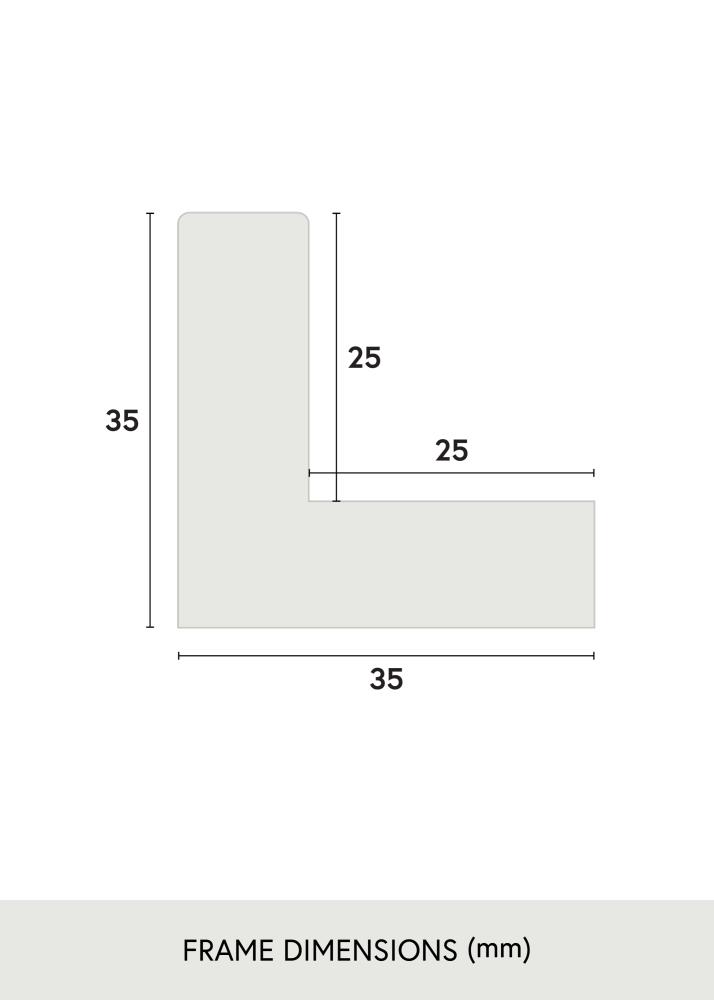 Rāmis Sussex Akrila stikls Melns/Zelts 30x30 cm