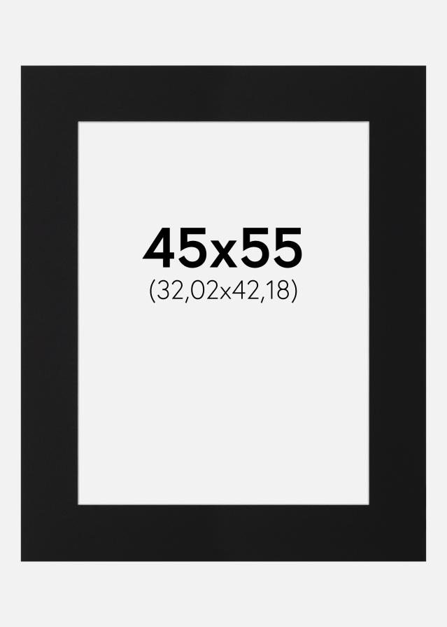 Paspartū Melns Standarts (Balts Kodols) 45x55 cm (32,02x42,18)