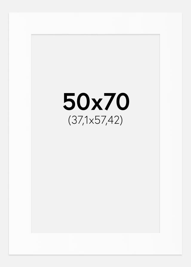 Paspartū Balts Standarts (Balts Kodols) 50x70 cm (37,1x57,42)