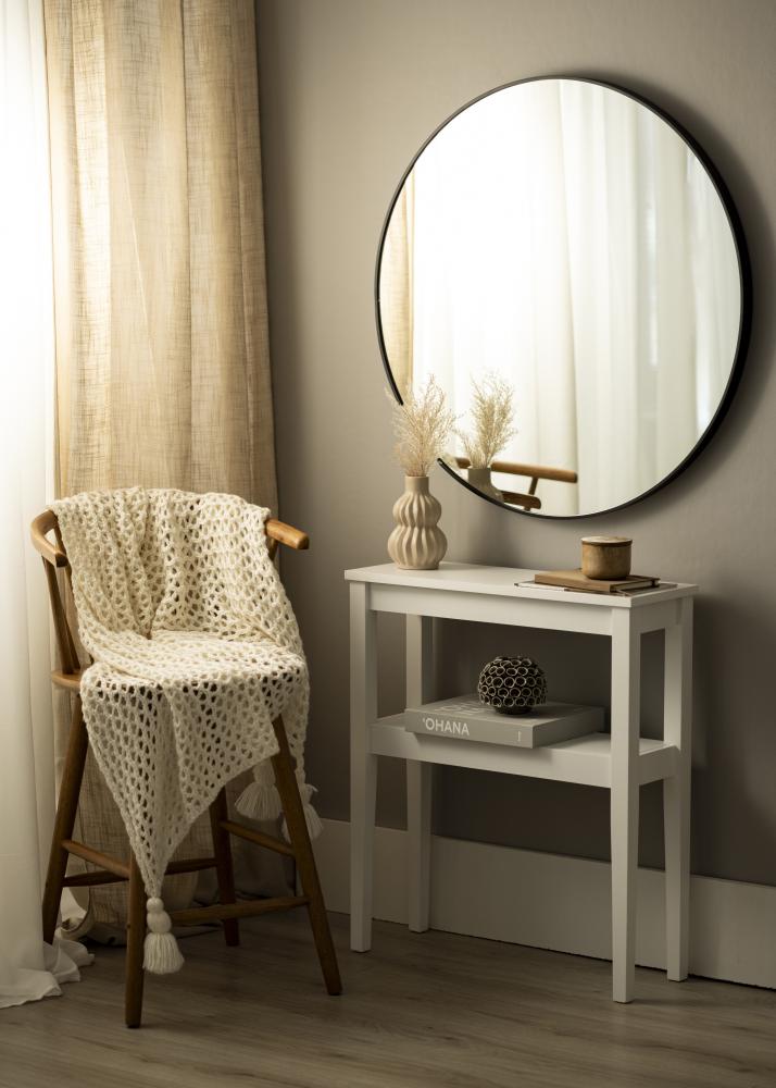 KAILA Apaļš Spogulis Edge Black 90 cm Ø