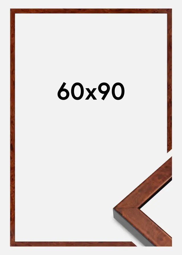 Rāmis Hermes Akrila stikls Burr Walnut 60x90 cm