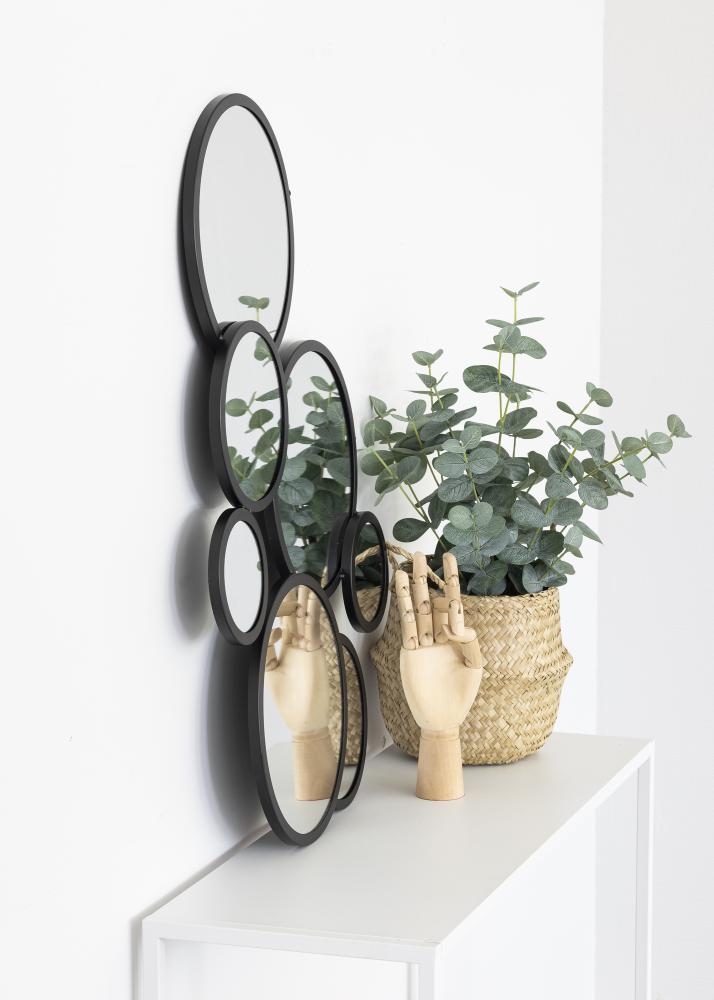 KAILA Spogulis Bubbles - Melns 72x43 cm