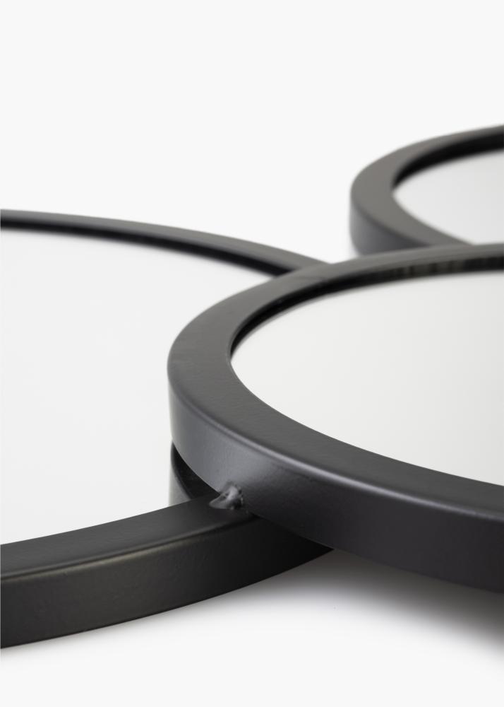 KAILA Spogulis Bubbles - Melns 72x43 cm