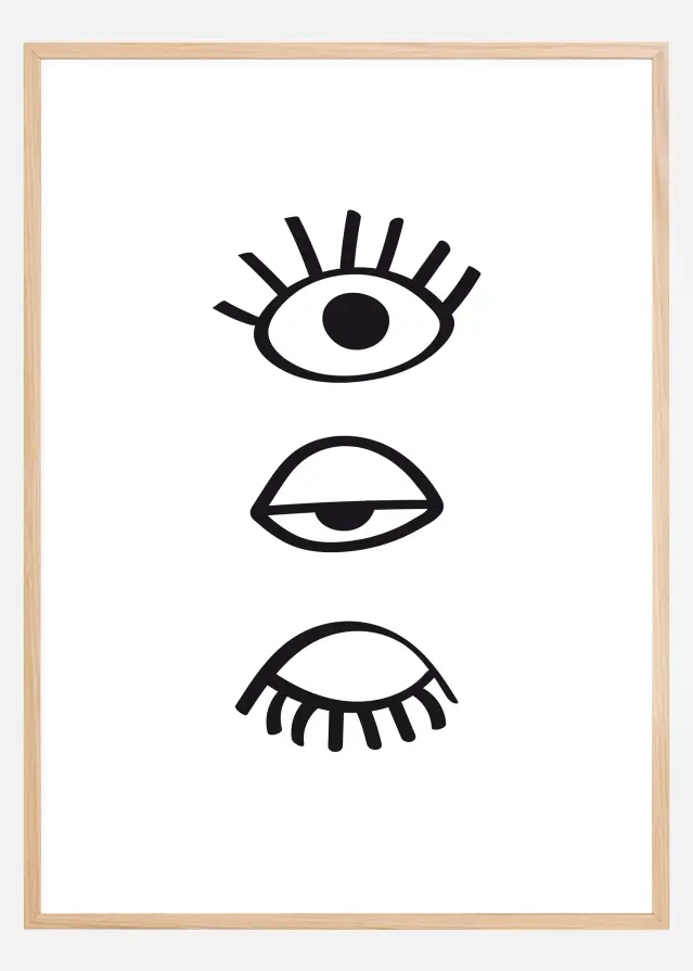 Three Eyes Line Plakāts