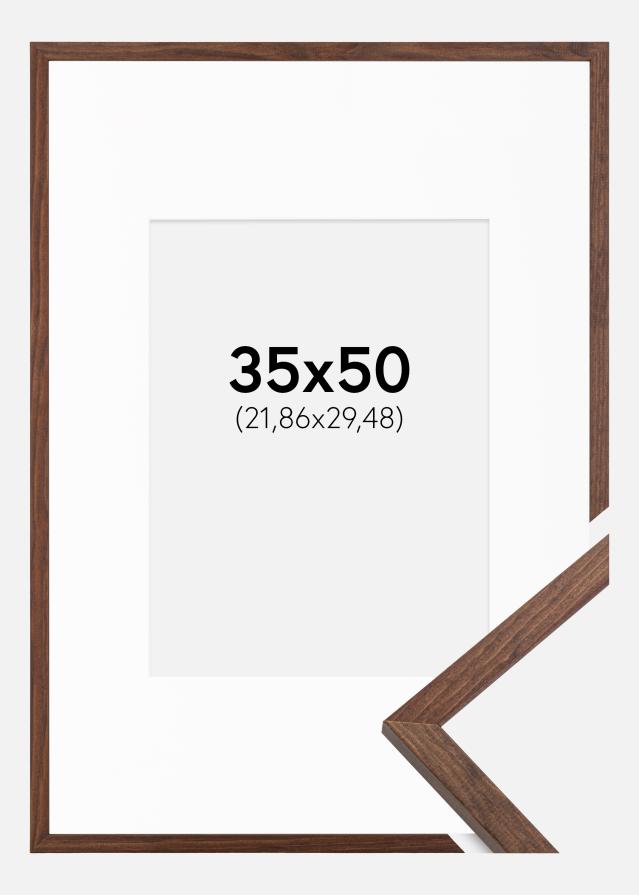 Rāmis Galant Valrieksts 35x50 cm - Paspartū Balts 9x12 inches