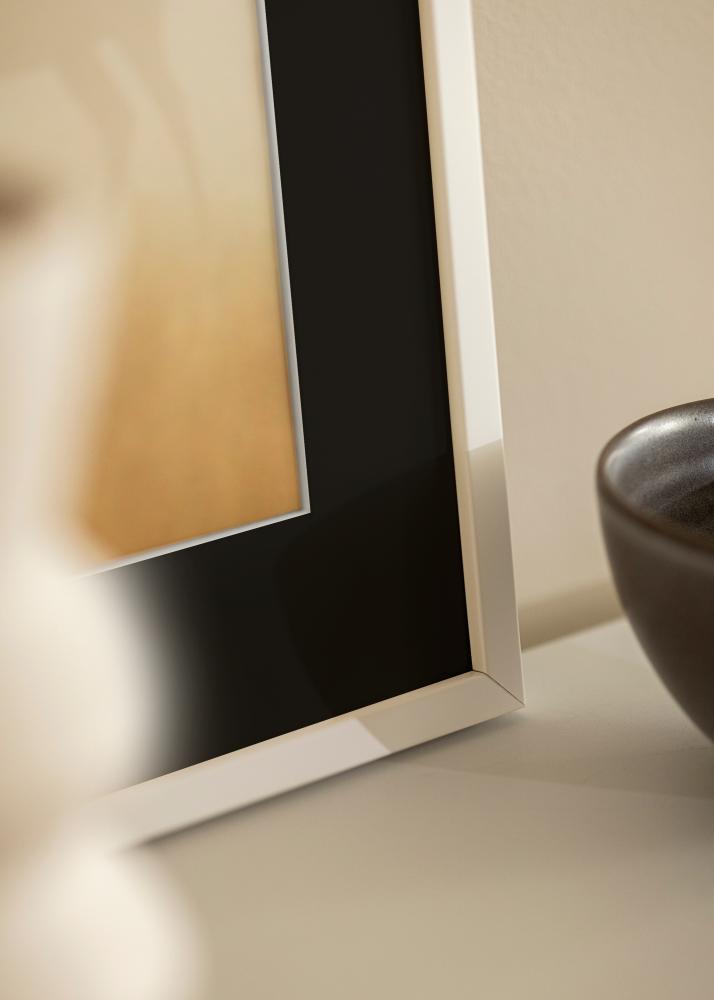 Rāmis E-Line Balts 30x40 cm - Paspartū Melns 21x29,7 cm (A4)