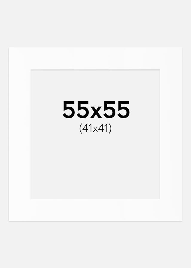 Paspartū Balts Standarts (Balts Kodols) 55x55 cm (41x41)