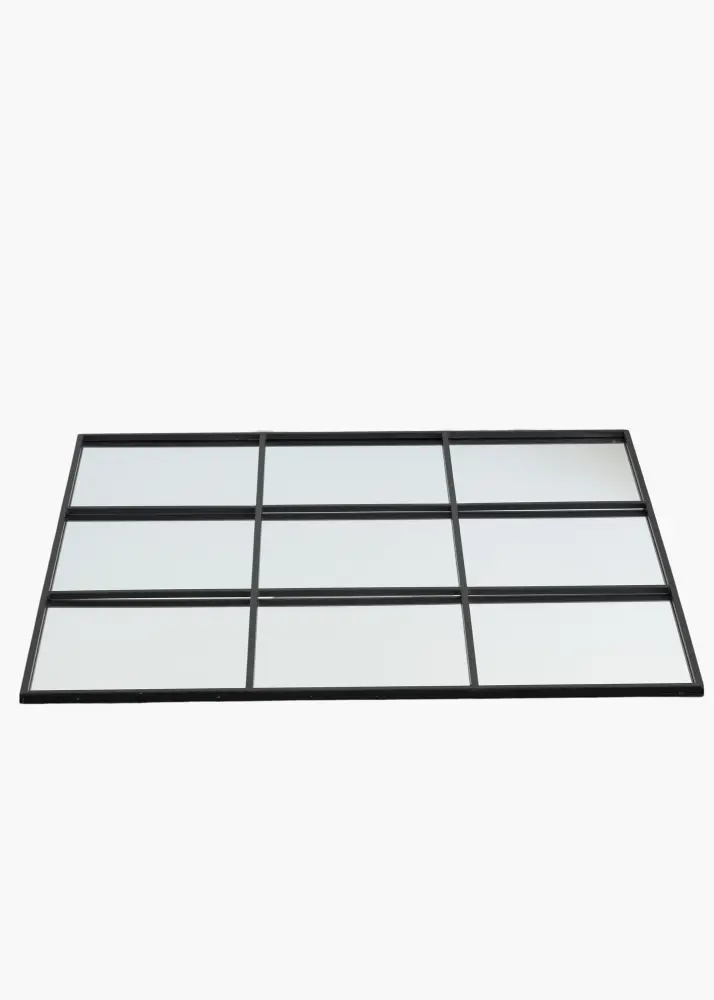 KAILA Spogulis Squares - Melns 90x90 cm