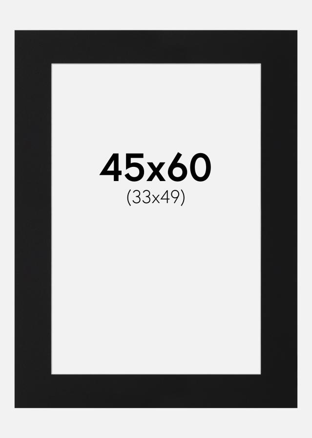 Paspartū Melns Standarts (Balts Kodols) 45x60 cm (33x49)