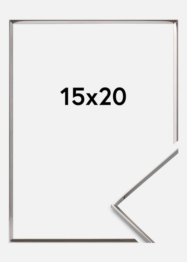 Rāmis Gluds Metāls Sudrabs 15x20 cm