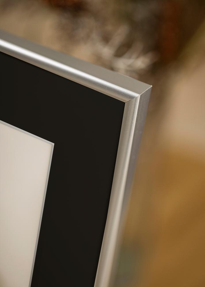 Rāmis Victoria Sudrabs 50x70 cm - Paspartū Melns 33x56 cm