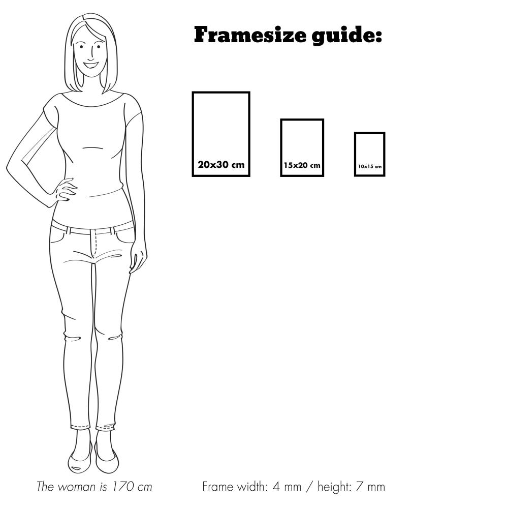 Rāmis Gluds Metāls Zelta 20x30 cm