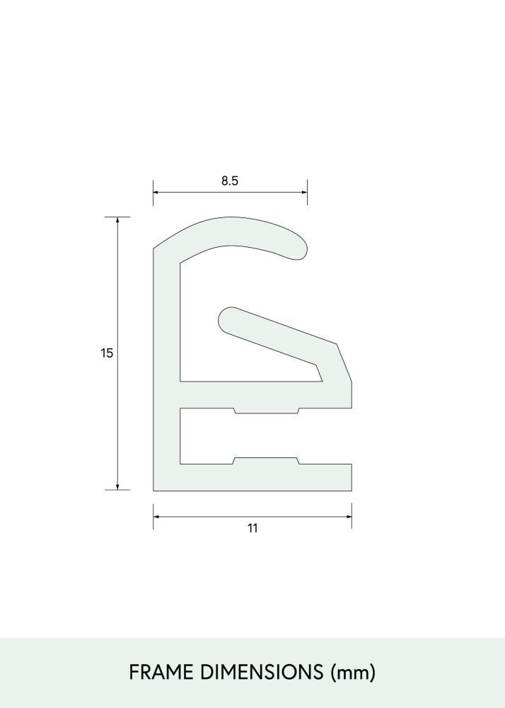 Mīklu rāmis Melns 70x100 cm