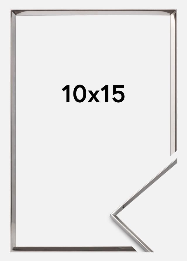 Rāmis Gluds Metāls Sudrabs 10x15 cm