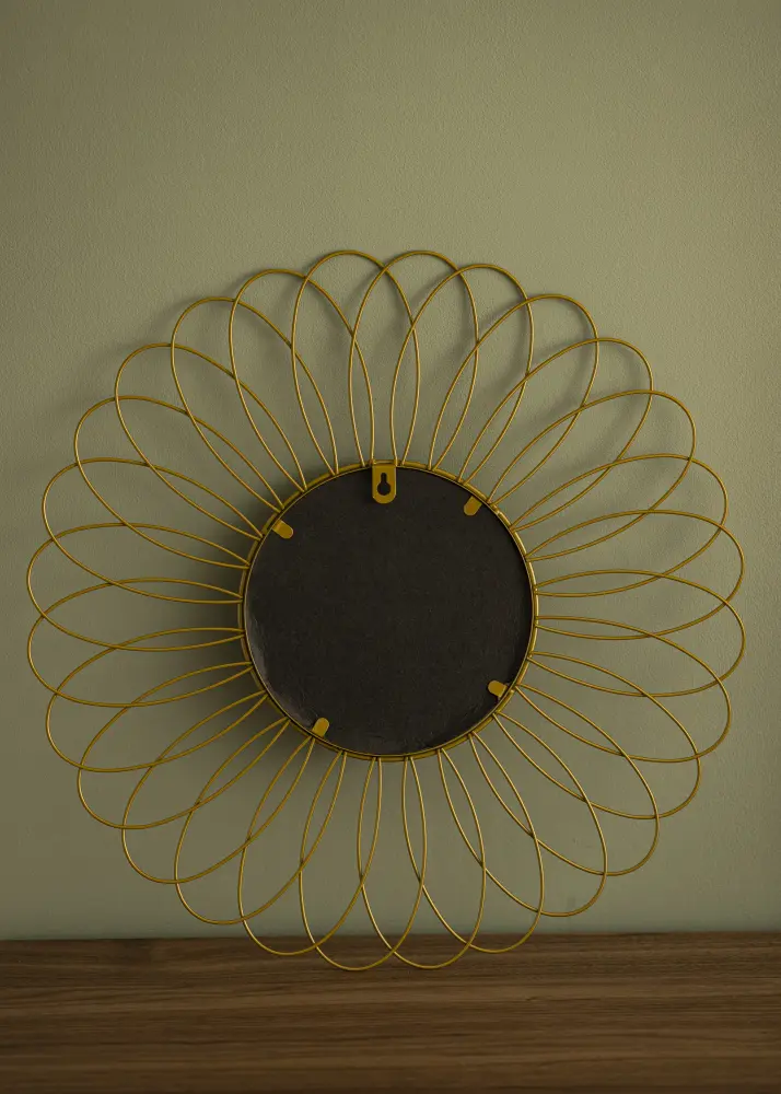 KAILA Spogulis Flower - Zelta 50 cm Ø