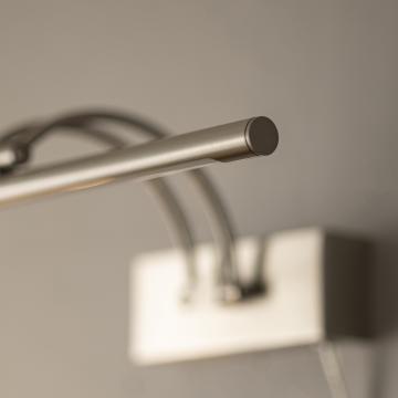 Gunnebo V962 LED gleznu apgaismojums 37 cm - niķeļa