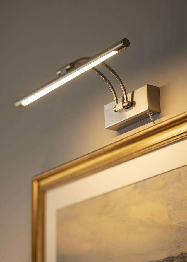 Gunnebo V962 LED gleznu apgaismojums 37 cm - niķeļa