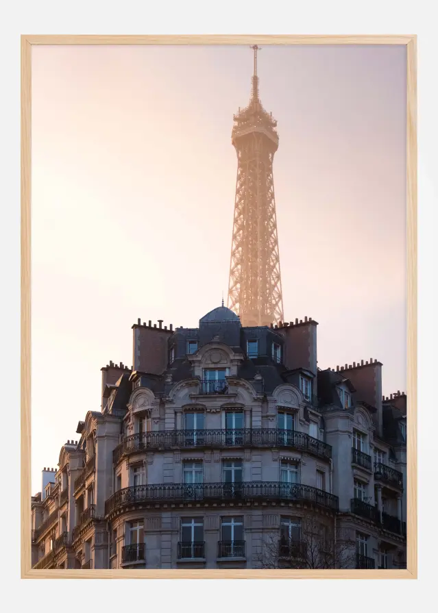 The peeking Eiffel Plakāts