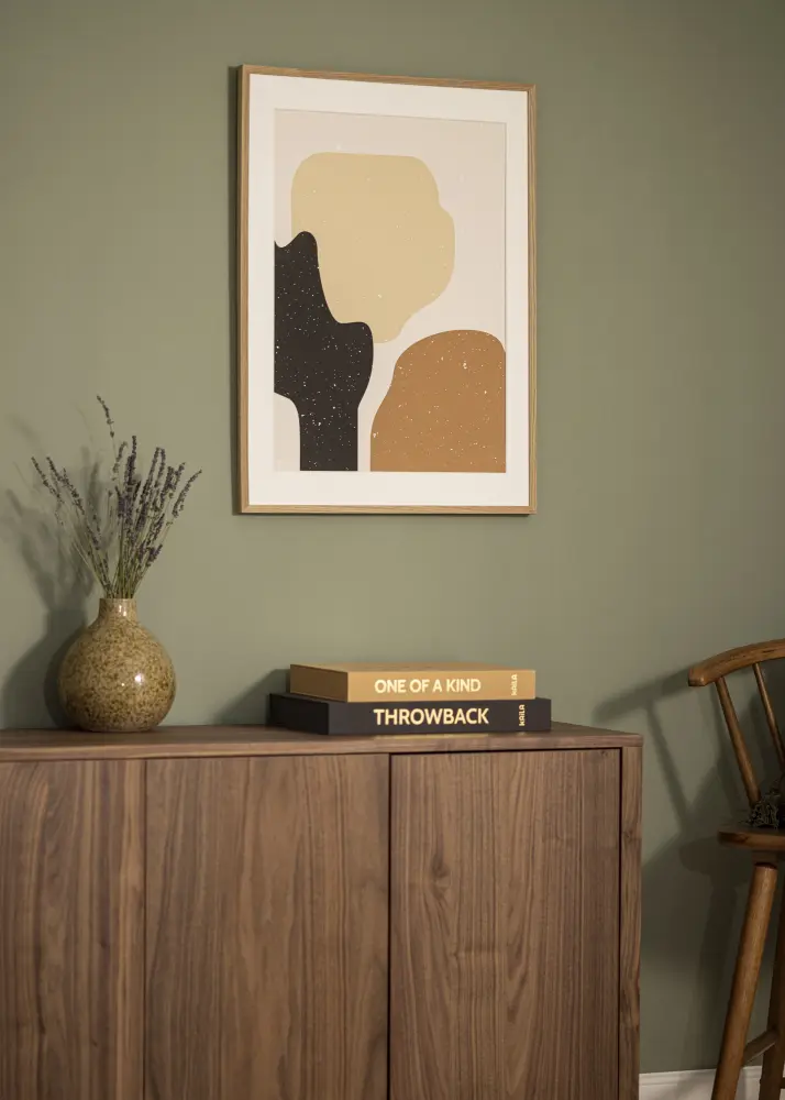 Rāmis Soul Oak Veneer 42x59,4 cm (A2) - Paspartū Balts 25x38 cm