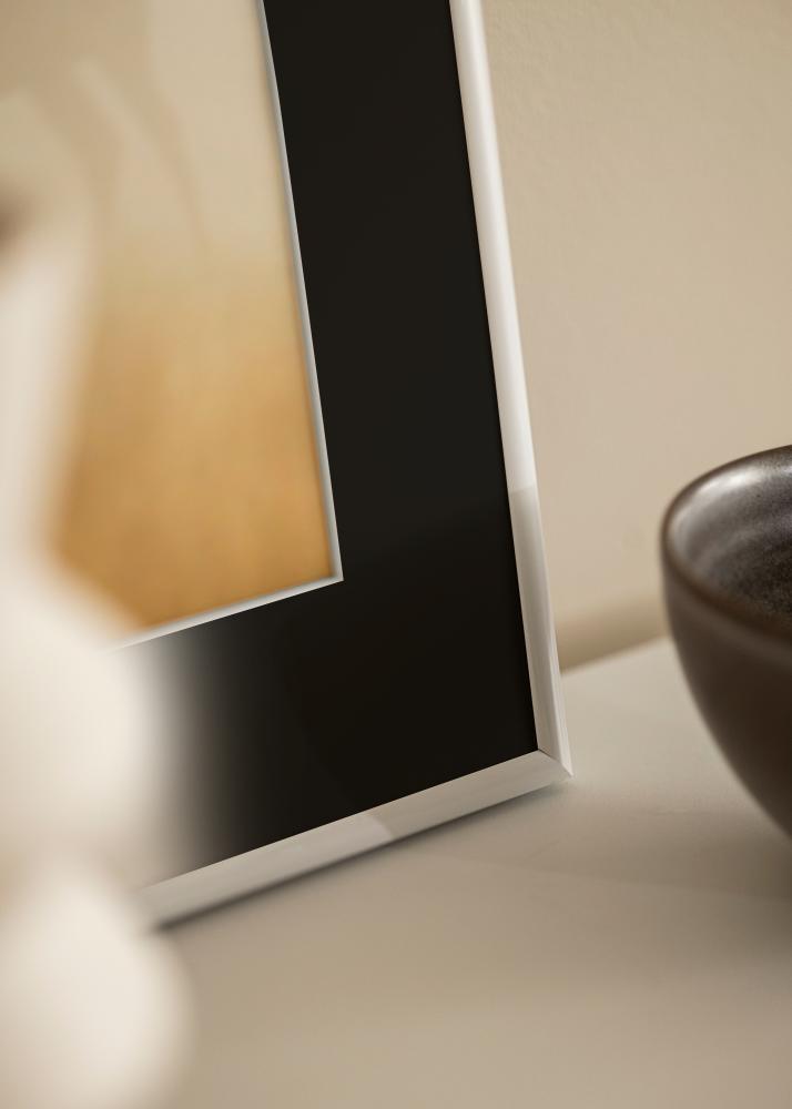 Rāmis Victoria Balts 13x18 cm - Paspartū Melns 9x12 cm