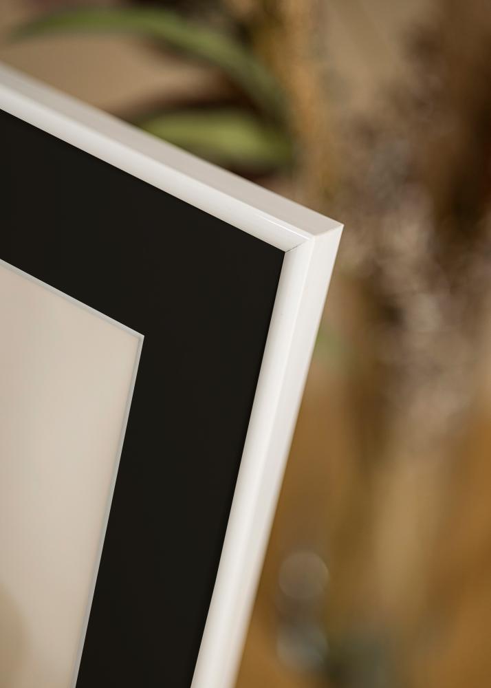 Rāmis Victoria Balts 13x18 cm - Paspartū Melns 9x12 cm