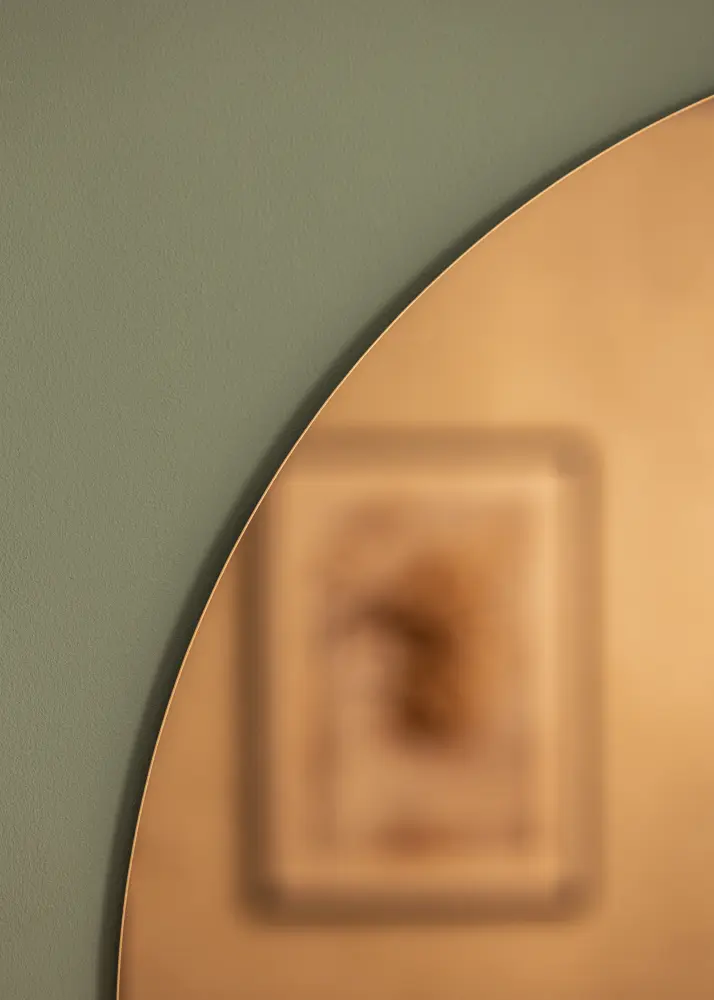KAILA Apaļš Spogulis Rose Gold 80 cm Ø