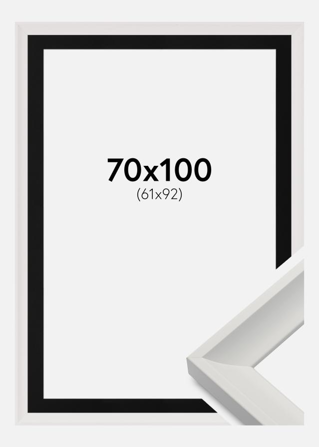Rāmis Öjaren Balts 70x100 cm - Paspartū Melns 62x93 cm