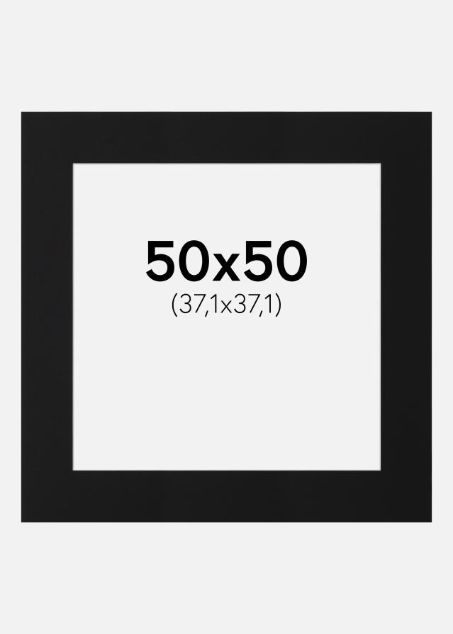Paspartū Melns Standarts (Balts Kodols) 50x50 cm (37,1x37,1)