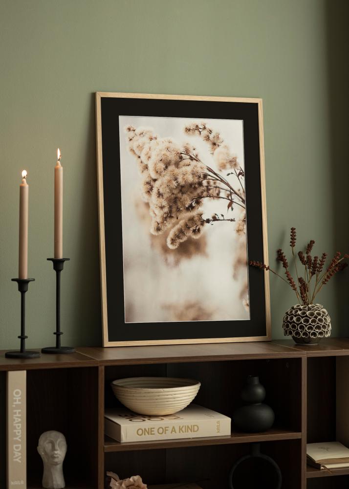 Rāmis Edsbyn Ozols 40x40 cm - Paspartū Melns 10x10 inches