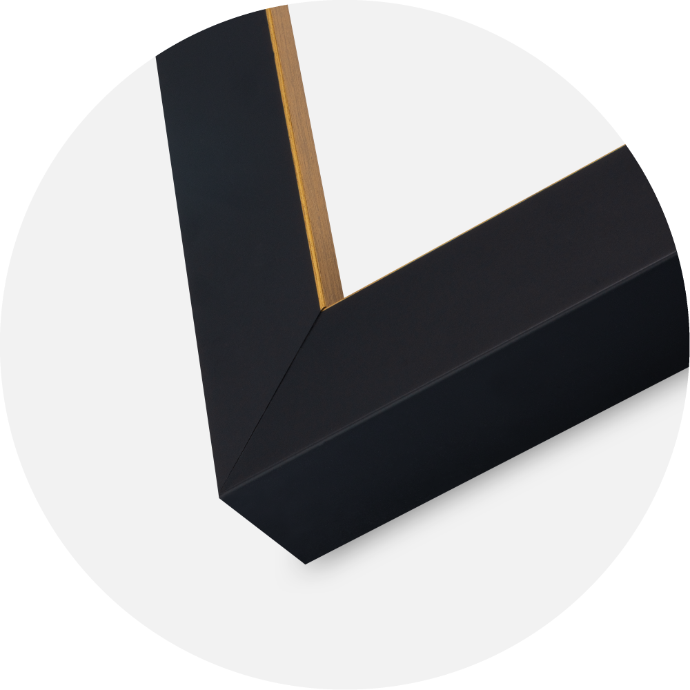 Rāmis Sussex Akrila stikls Melns/Zelts 30x30 cm