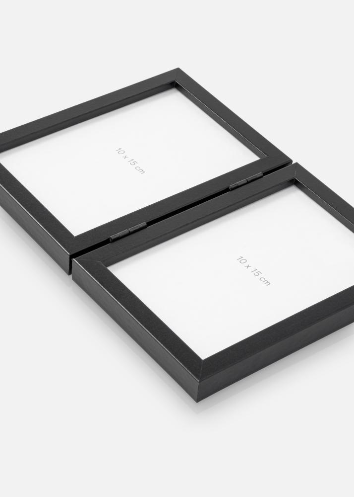 Salokāms rāmis Melns 10x15 cm