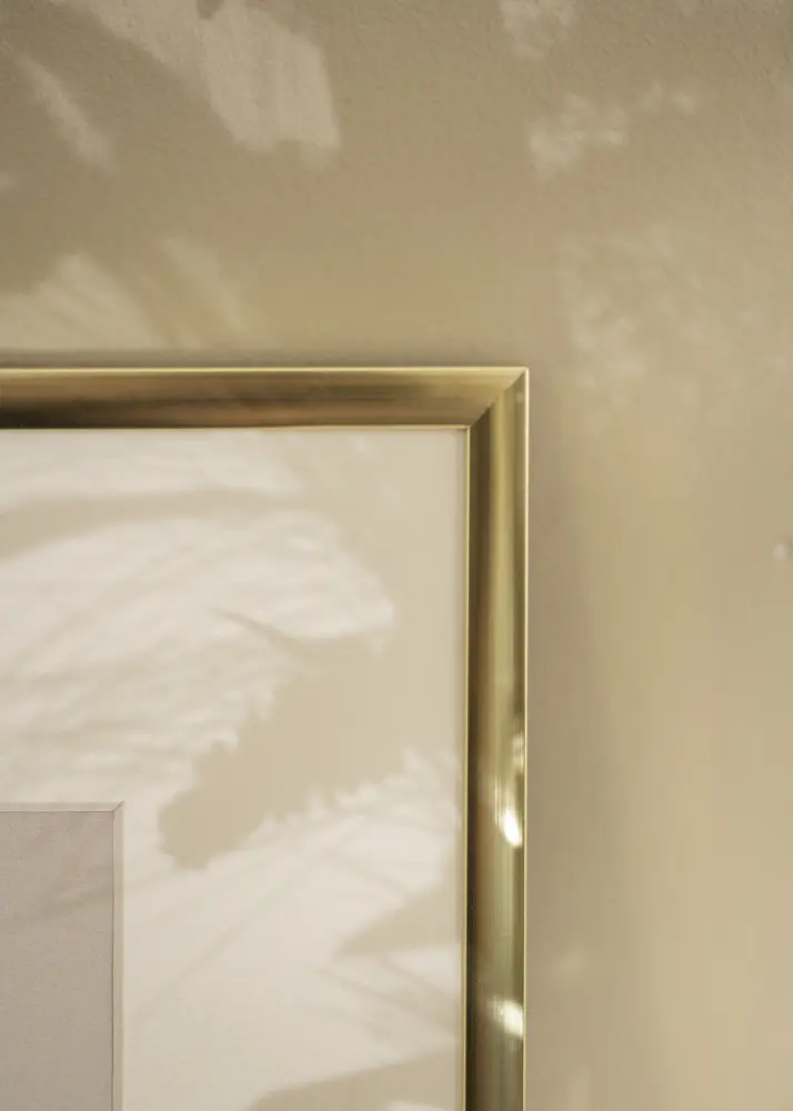Rāmis Plakāts Frame Aluminum Gold 60x80 cm - Paspartū Balts 50x60 cm