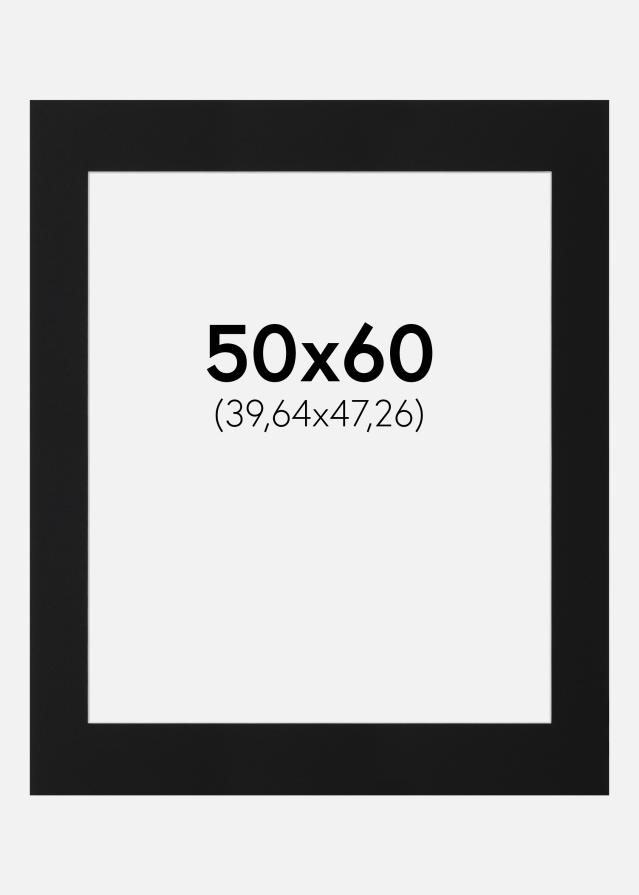 Paspartū Melns Standarts (Balts Kodols) 50x60 cm (39,64x47,26)