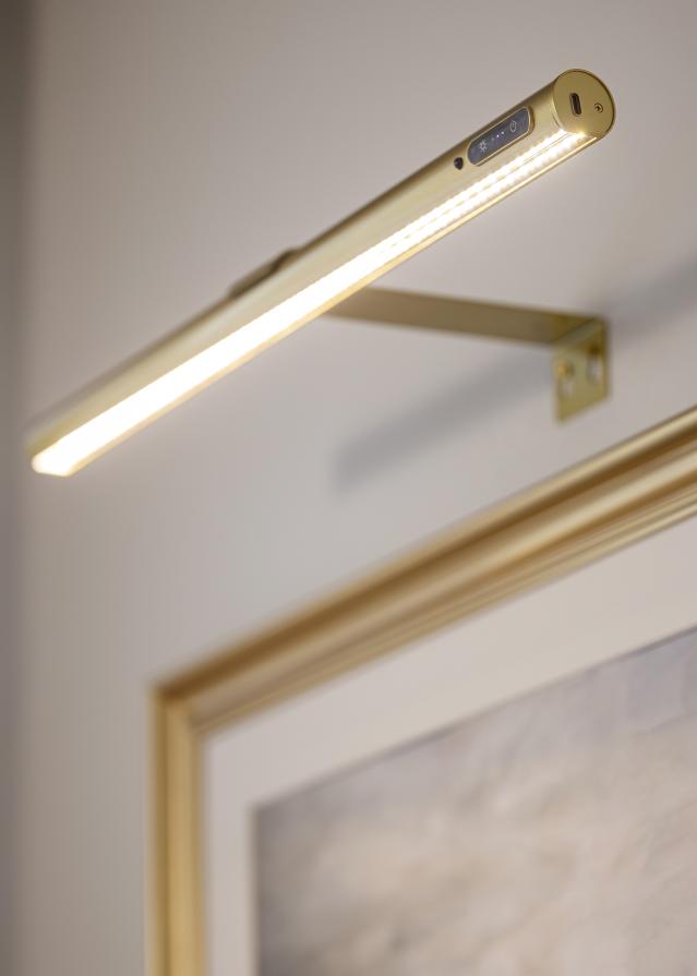 KAILA Halo Ar Baterijām Darbināms Gleznu Apgaismojums 50 cm - Zelts