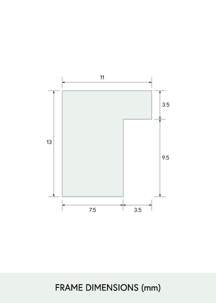 Rāmis šaurs ozols Akrila stikls 32x32 cm