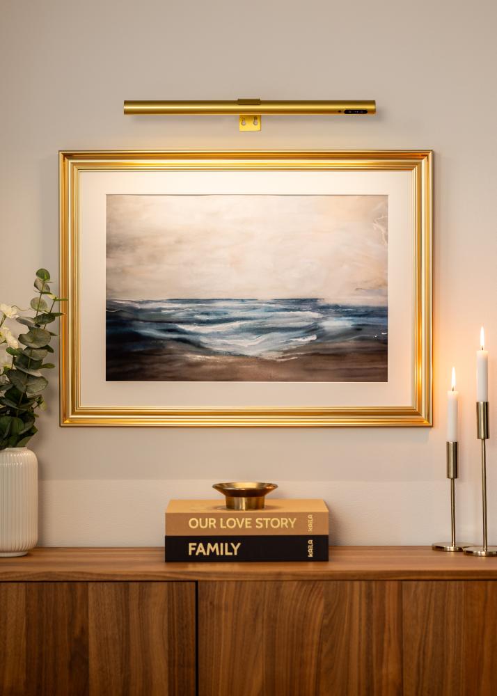 KAILA Halo Ar Baterijām Darbināms Gleznu Apgaismojums 50 cm - Zelts