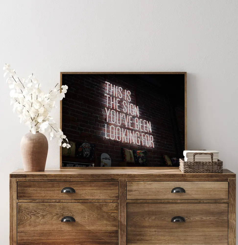 The sign Plakāts