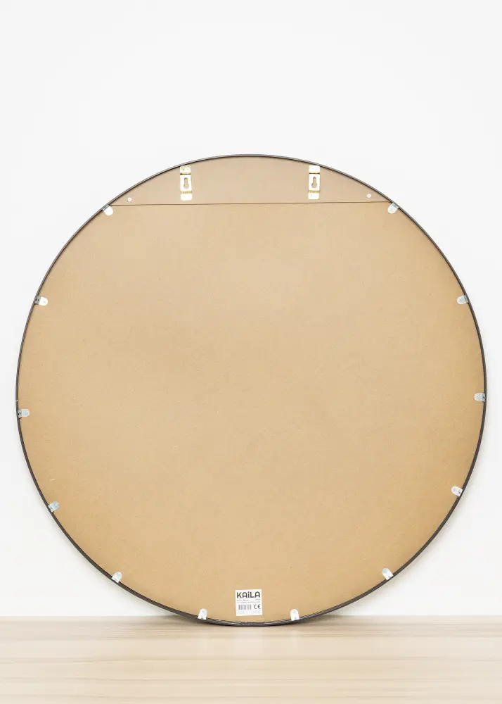 KAILA Apaļš Spogulis Edge Black 100 cm Ø