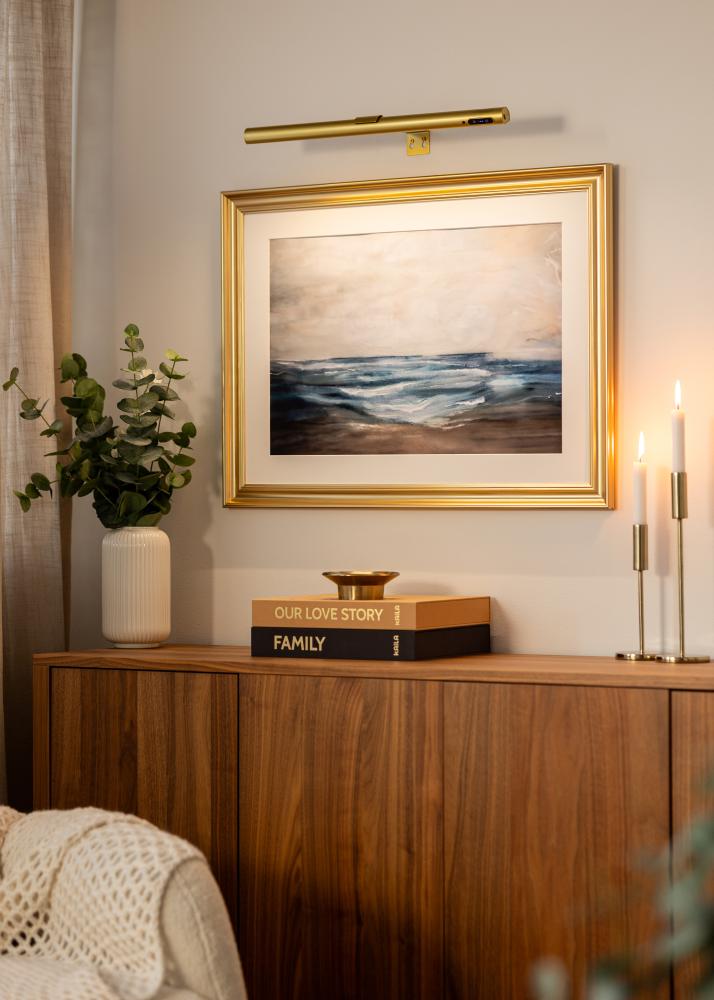 KAILA Halo Ar Baterijām Darbināms Gleznu Apgaismojums 50 cm - Zelts