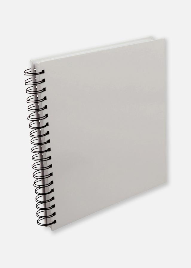 Kvadrātisks Foto albums ar spirāli Balts - 25x25 cm (80 Balti Lappuses)