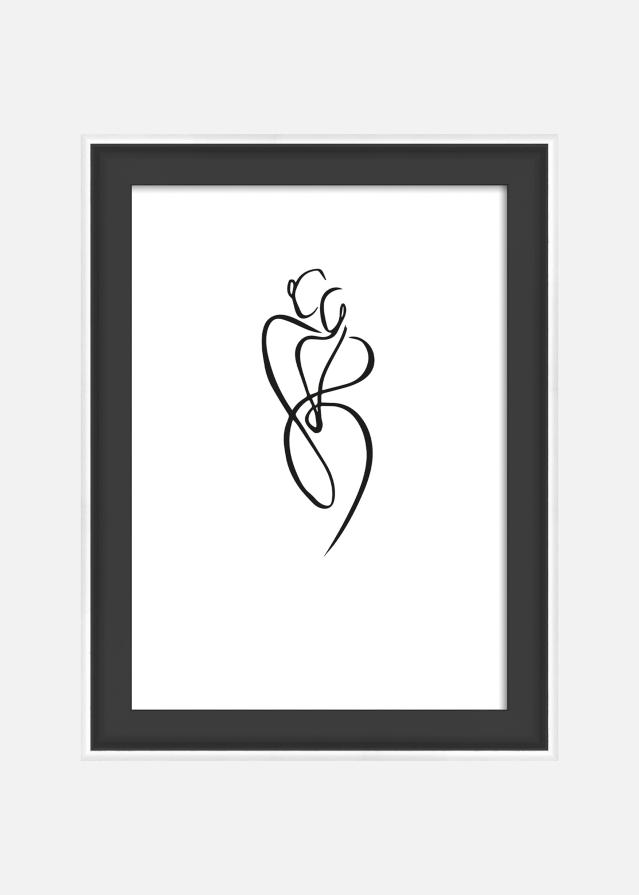 Rāmis Silhouette Melns 10x15 cm