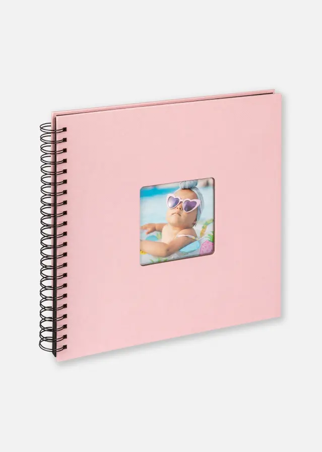 Fun Mazuļu albums Rozā - 30x30 cm (50 Melni lapas/25 loksnes)