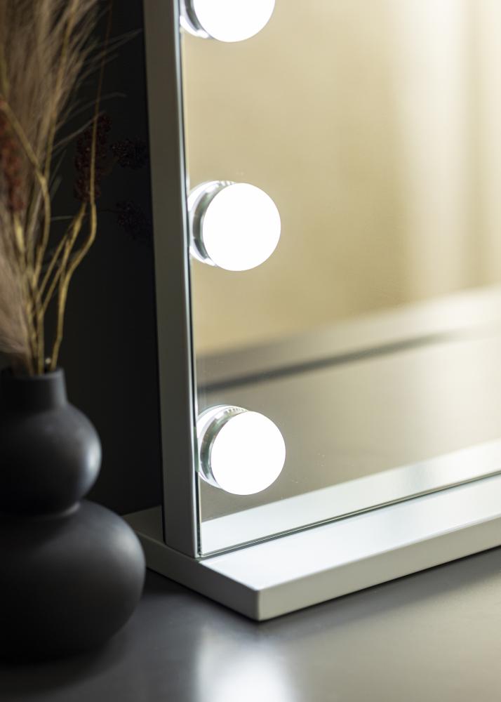 KAILA Kosmētikas spogulis Vanity LED 15 Balts 80x60 cm