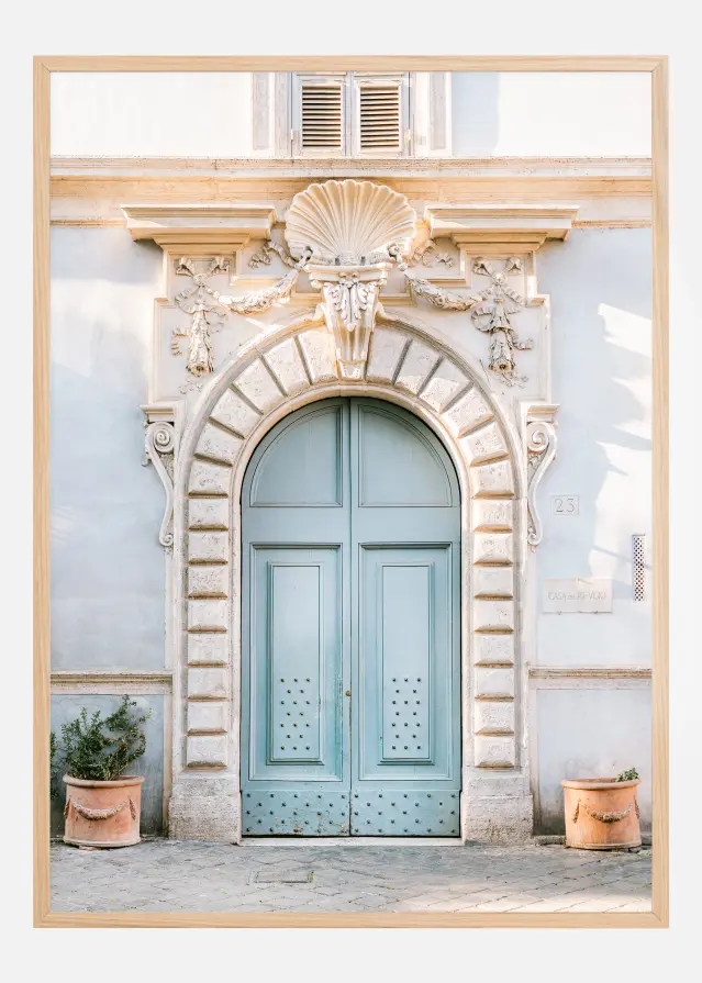 Blue Rome Door Plakāts