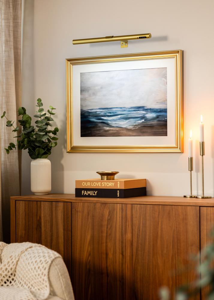 KAILA Halo Ar Baterijām Darbināms Gleznu Apgaismojums 50 cm - Zelts