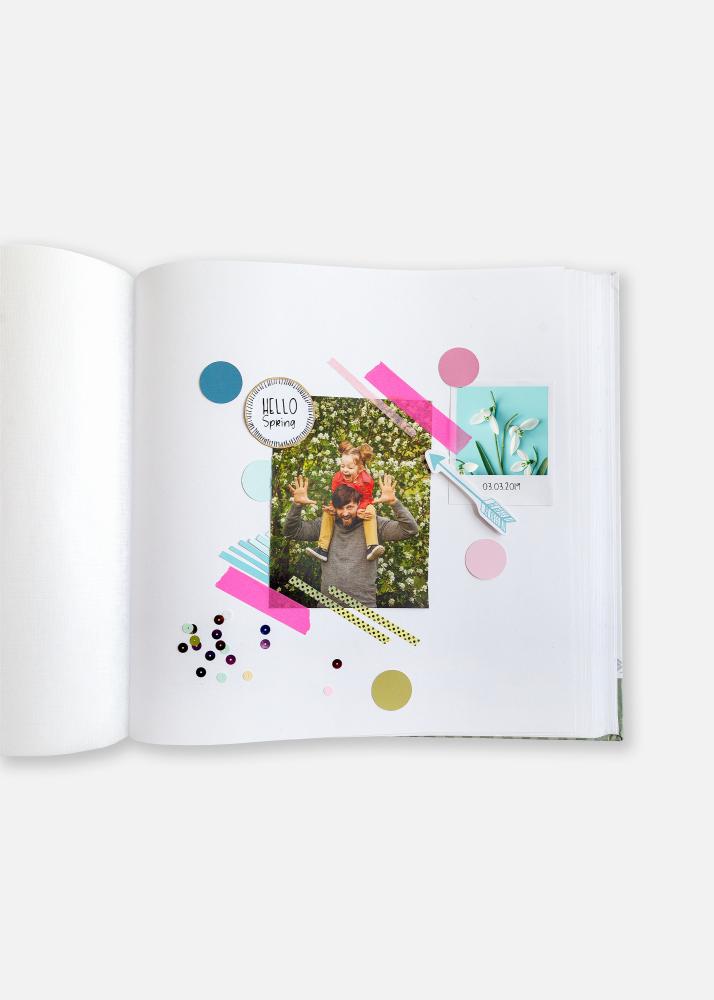 Amazing Memories Albums Zaļš - 28x29 cm (100 Balti Lappuses / 50 loksnes)