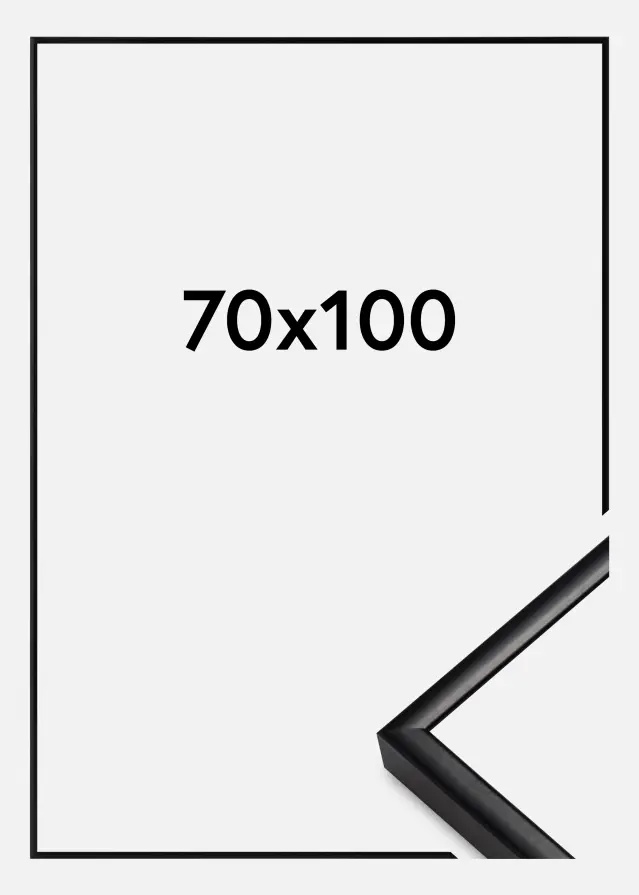 Rāmis Alumīnijs Akrila stikls Melns 70x100 cm