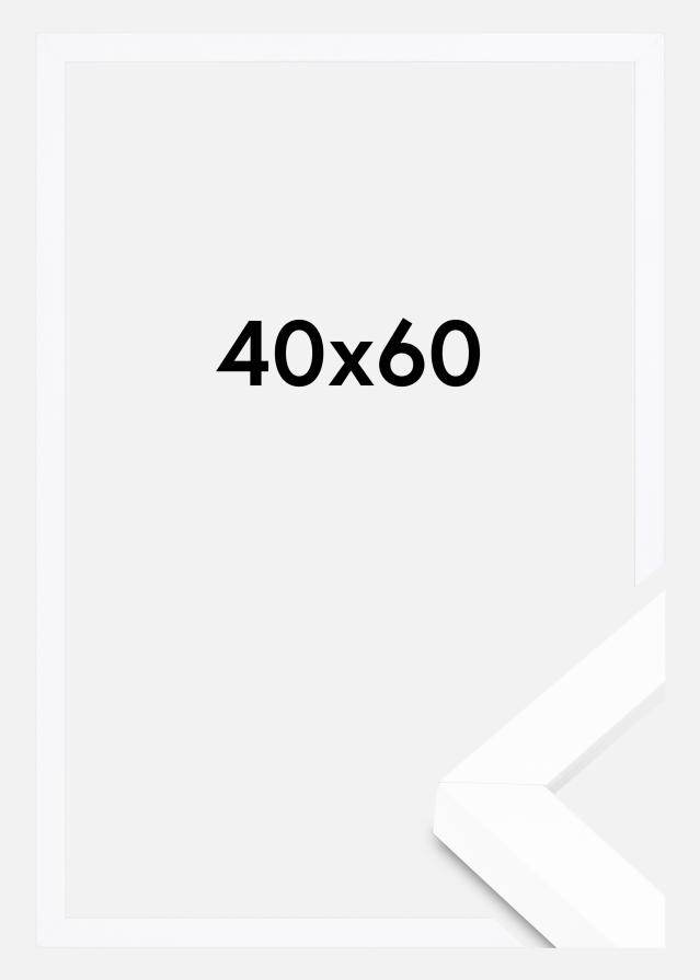 BGA Dziļš rāmis Akrila stikls Balts 40x60 cm